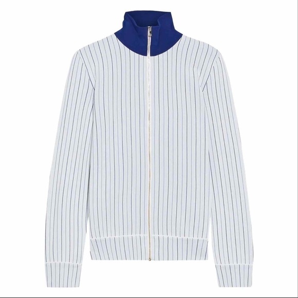 Stella Mc Cartney Pinstriped Stretch knit track jacket - Picture 1 of 16
